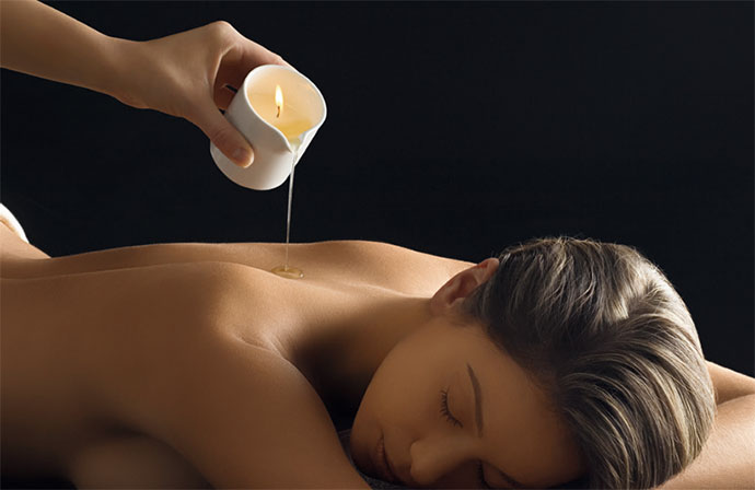 Image d'un massage à la bougie'